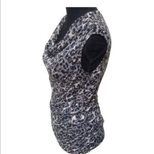 2 tops!! Women's Animal Print Top & Express & Silk, Size Medium